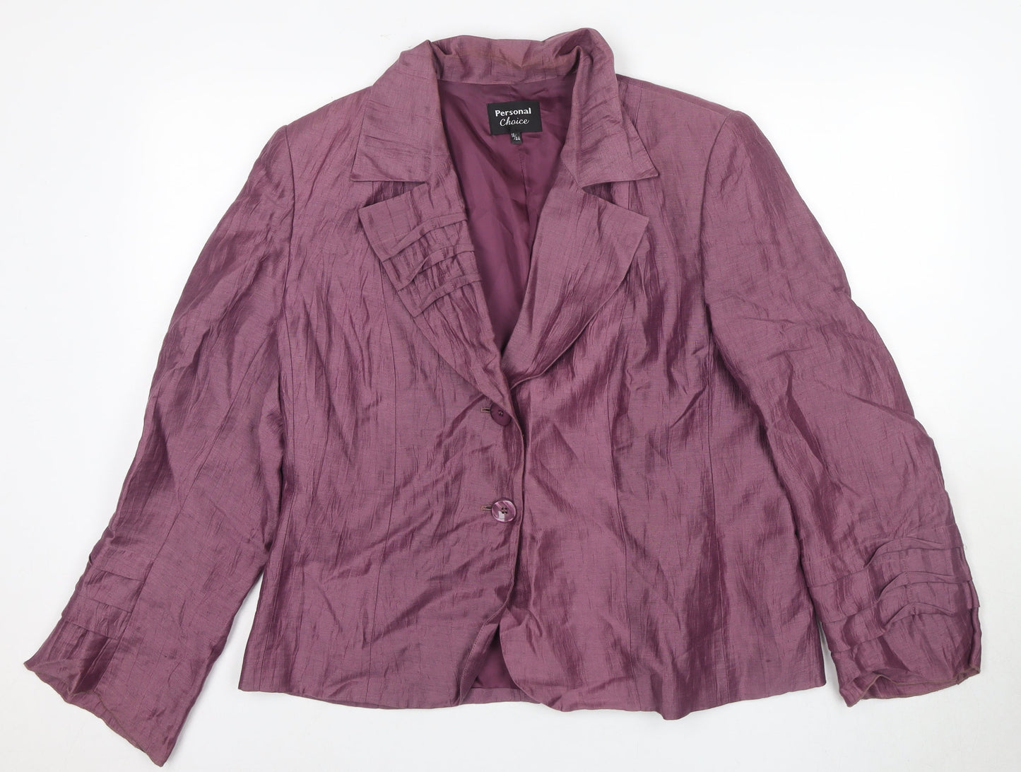 Womens UK Size 16 Personal Choice Purple Blazer