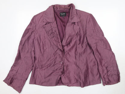 Womens UK Size 16 Personal Choice Purple Blazer