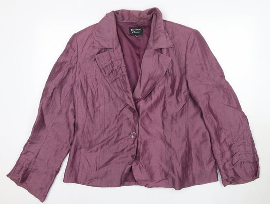 Womens UK Size 16 Personal Choice Purple Blazer