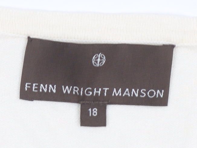 Fenn Wright Manson Women's Ivory Cardigan Size 18