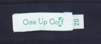 Womens UK Size UK 12 One Up Golf Regular Fit  Blue Trousers