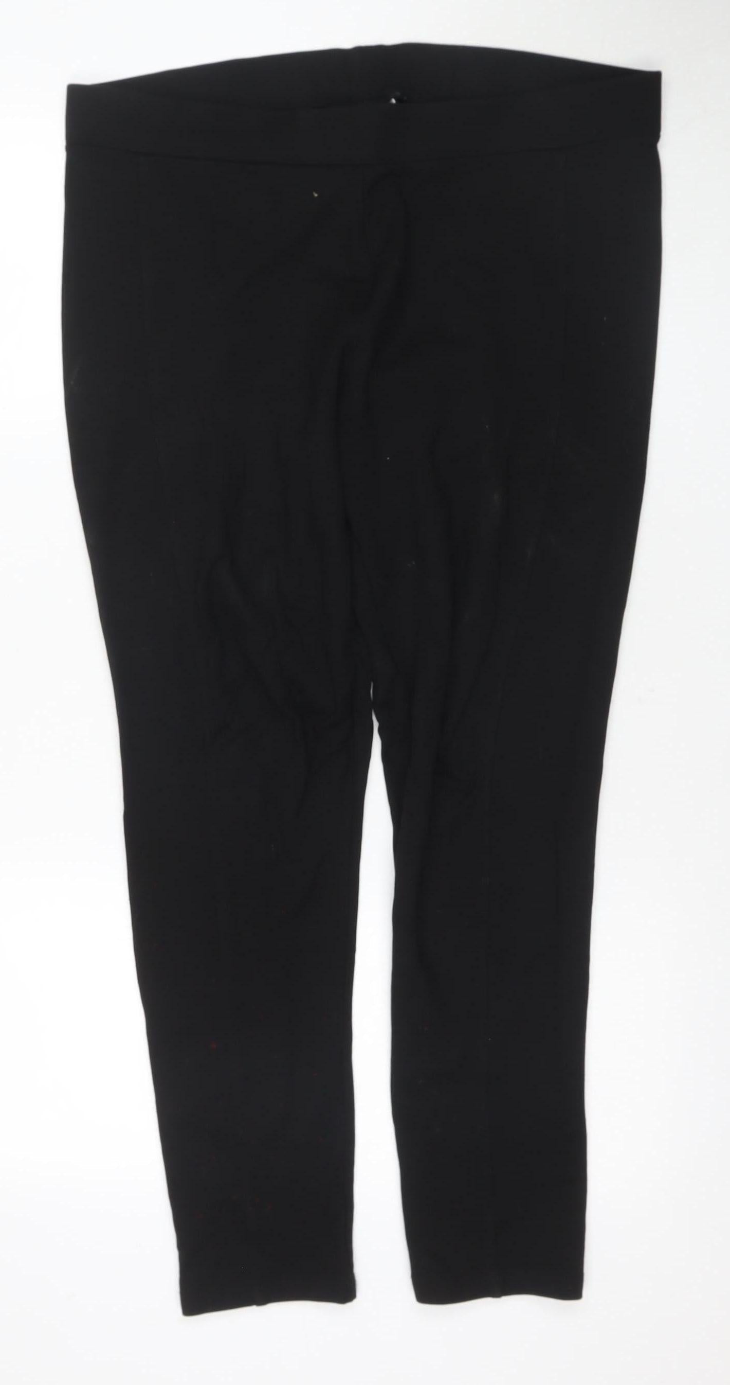 Womens UK Size XL Wallis Regular Fit Jegging Black Trousers