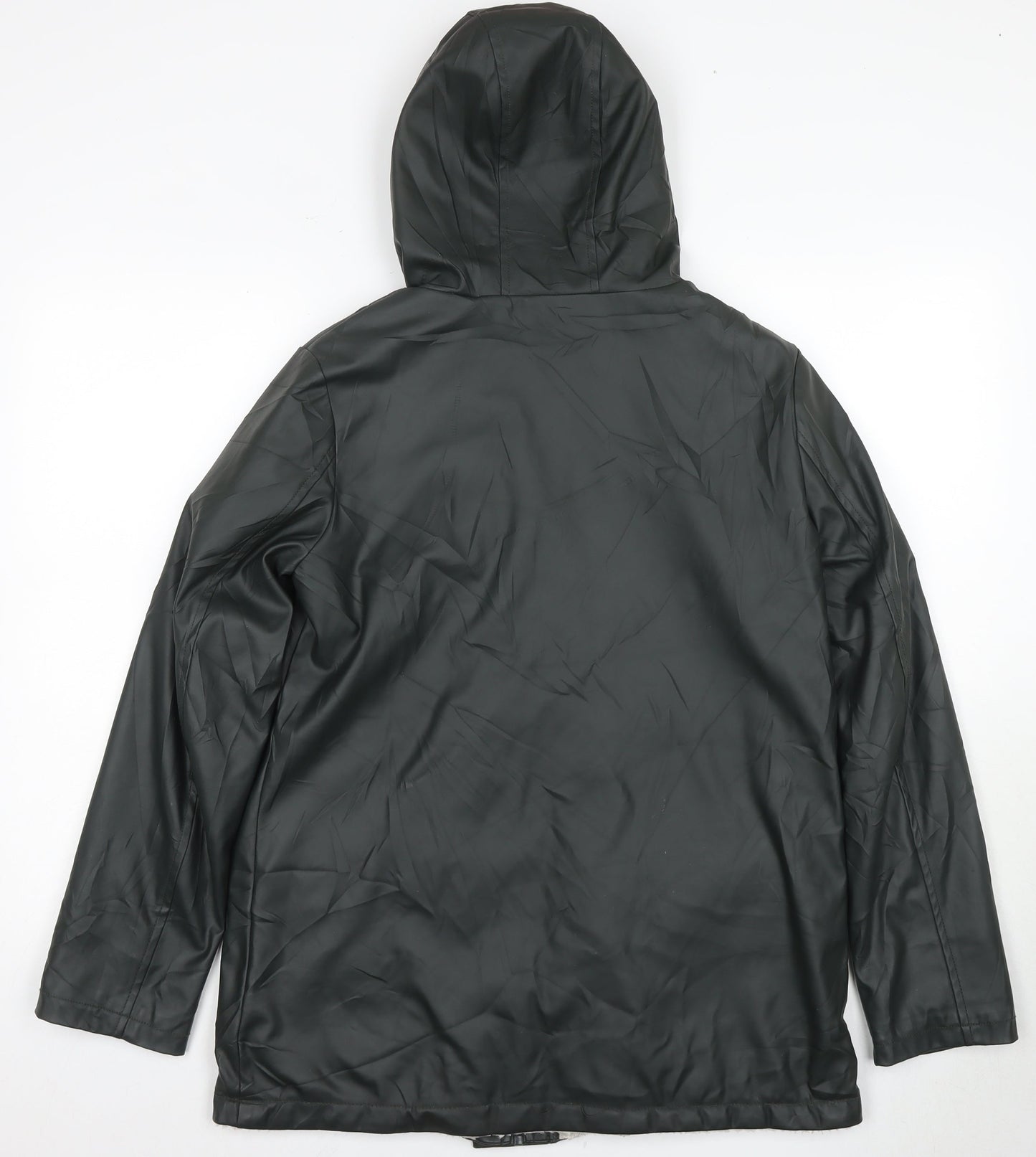 Womens UK Size 8 Dorothy Perkins Black Rain Coat