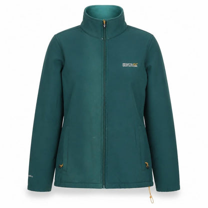 Womens UK Size 14 Regatta Green Soft Shell