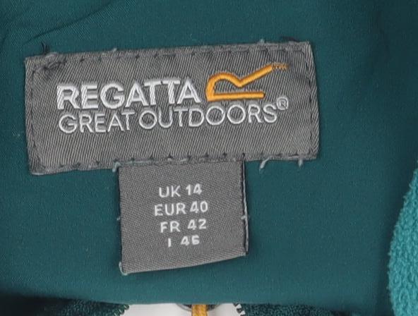 Womens UK Size 14 Regatta Green Soft Shell