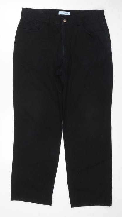 Zantos Men's Black Jeans, Size 36, Regular Fit