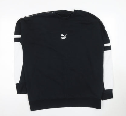 Mens UK Size L PUMA Black Pullover Sweatshirt