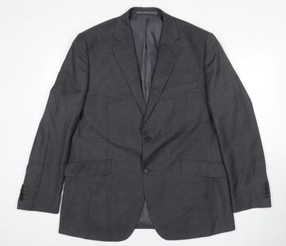 Mens UK Size 44 Dehavilland Regular Grey Suit Jacket