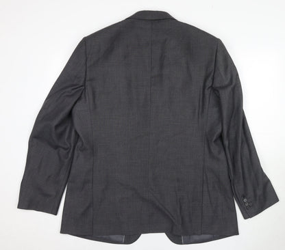 Mens UK Size 44 Dehavilland Regular Grey Suit Jacket