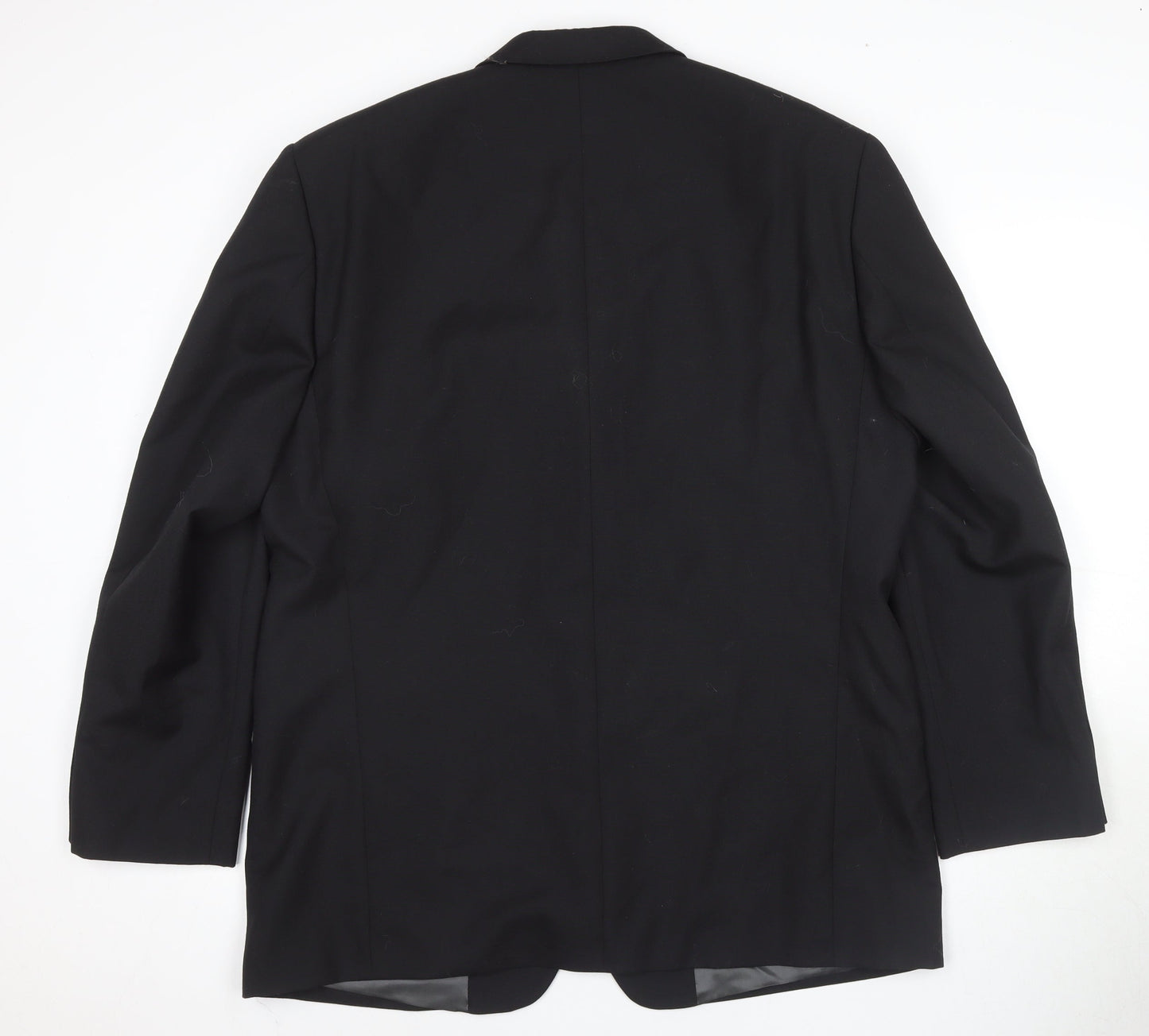 Mens UK Size 44 Fraser Regular Black Suit Tuxedo