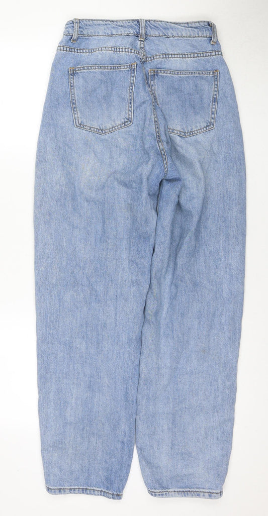 PrettyLittleThing Women's Blue Boyfriend Jeans Size 8