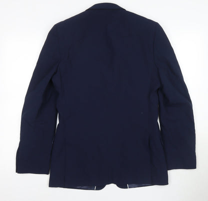Marks and Spencer Blue Men's Regular Suit Jacket 36R