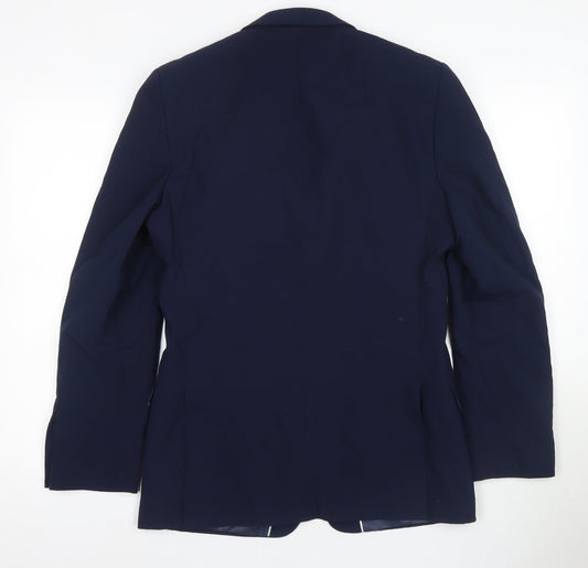 Marks and Spencer Blue Men's Regular Suit Jacket 36R