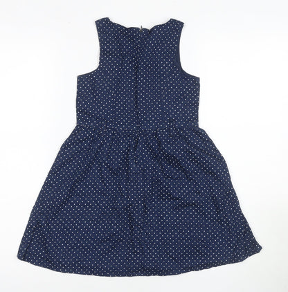Tom Tailor Girls Blue Polka Dot Dress, Size 6, Fit & Flare