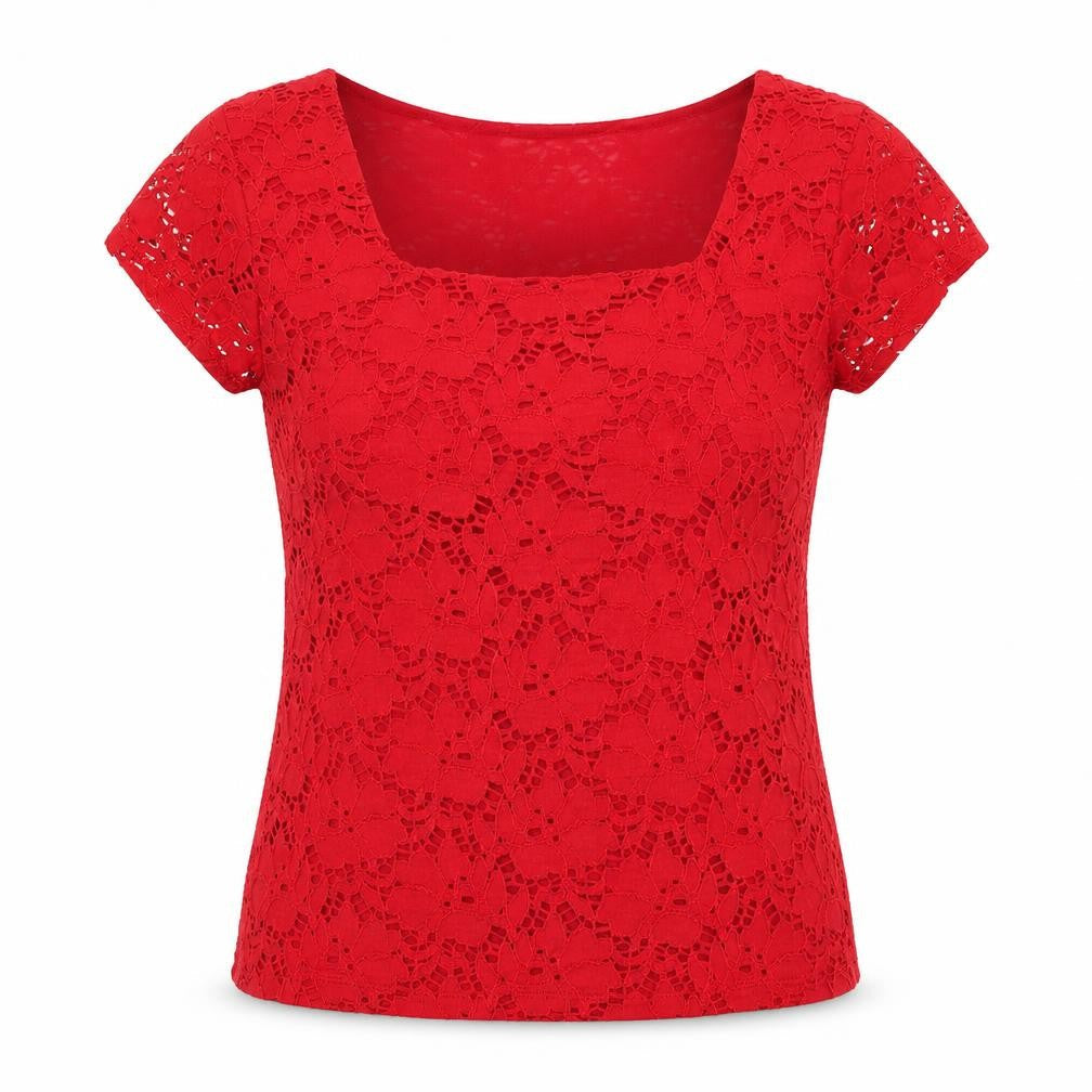Womens UK Size M Planet Red Camisole T-Shirt