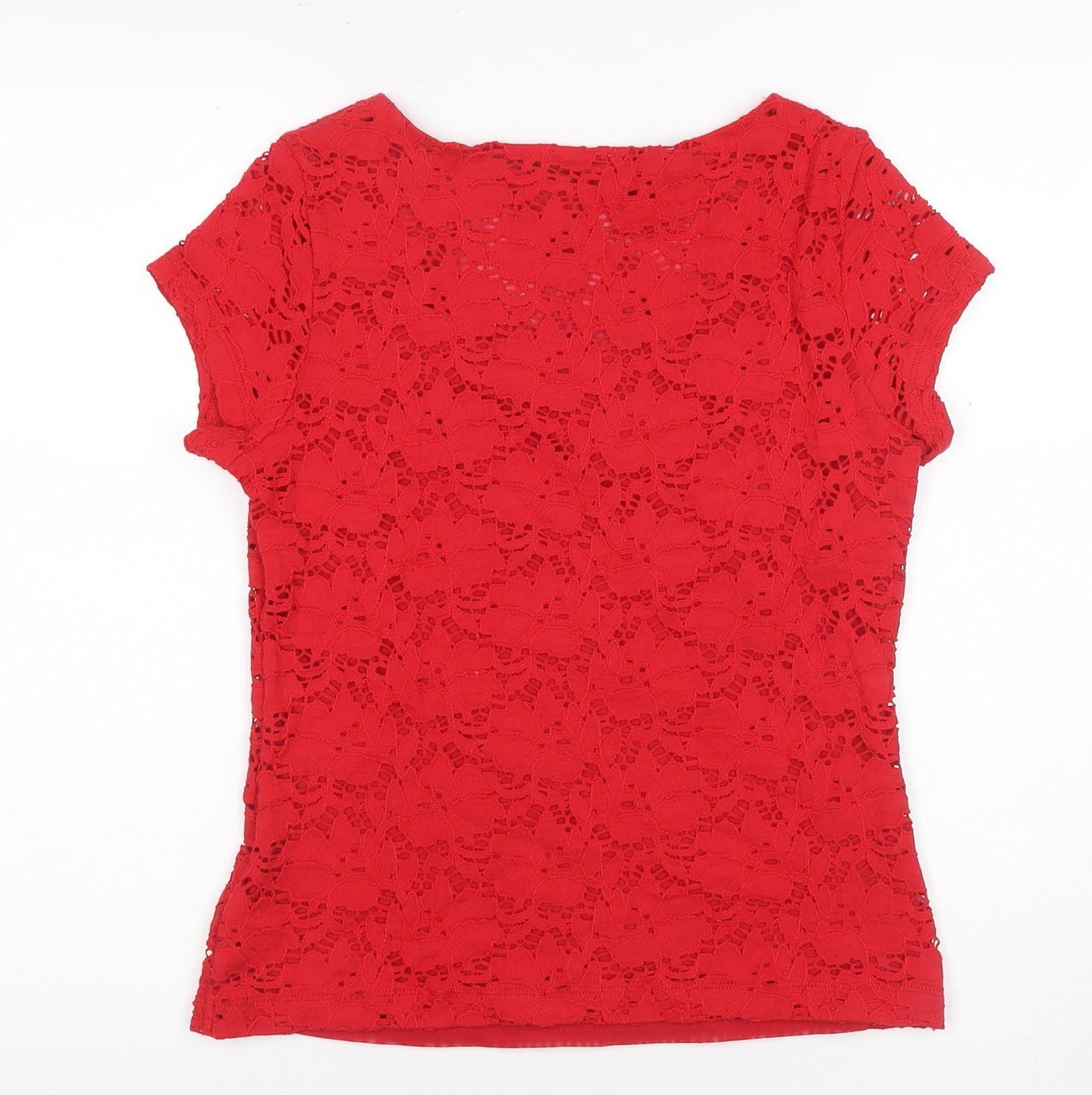 Womens UK Size M Planet Red Camisole T-Shirt