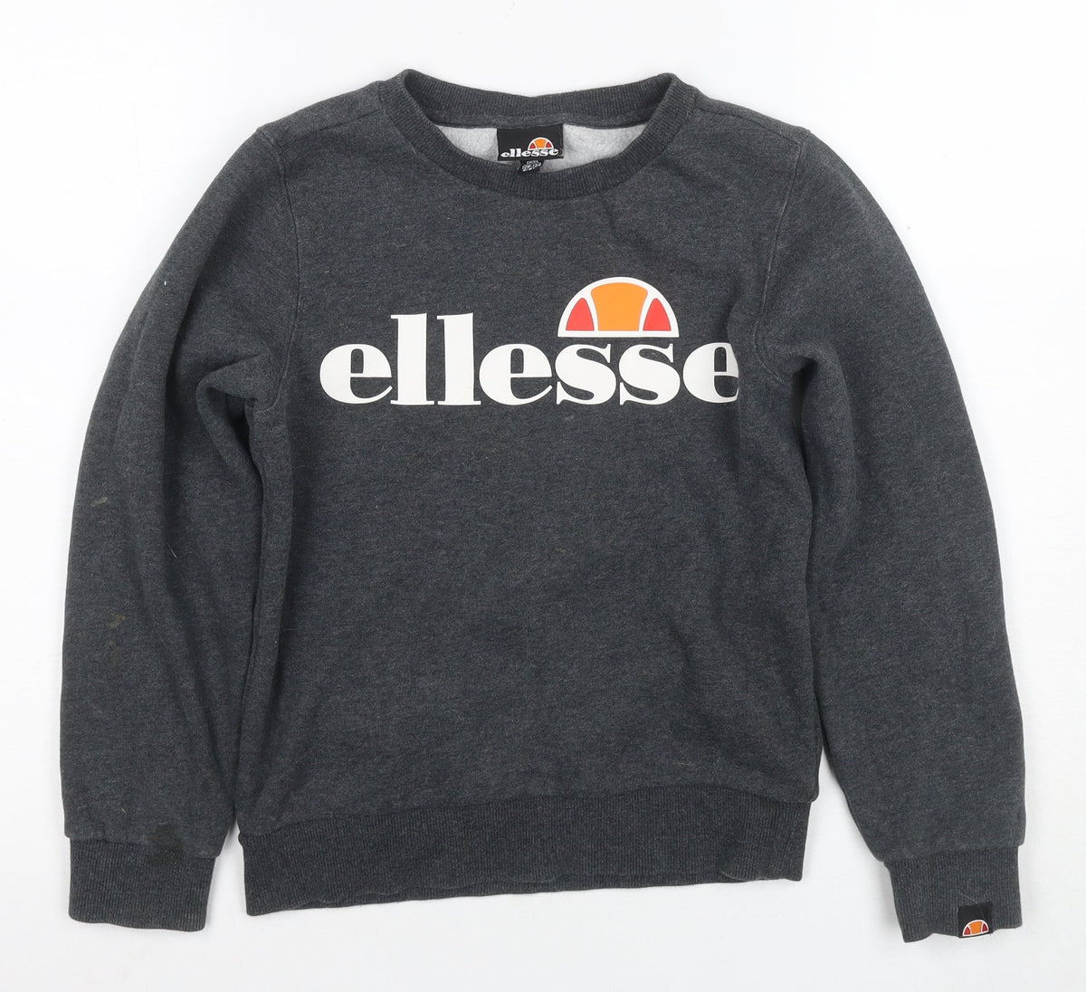 Additional front view of Ellesse Grey girls’ pullover sweatshirt 8-9 years