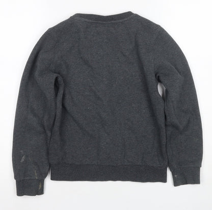 Back view of Ellesse Grey girls’ pullover sweatshirt 8-9 years