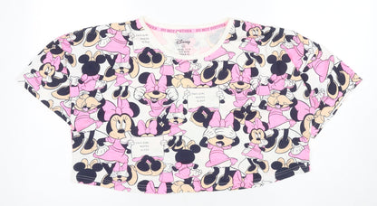 Disney Women's Pink Minnie Mouse Pyjama Top M