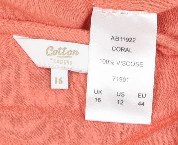 Colton Traders Women Coral Tank Top Size 16