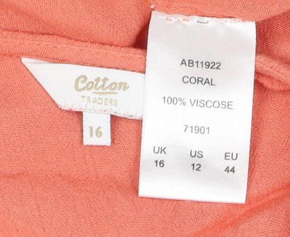 Colton Traders Women Coral Tank Top Size 16