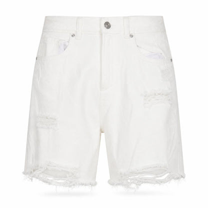 Alcott Women's White Bermuda Denim Shorts - Size 8