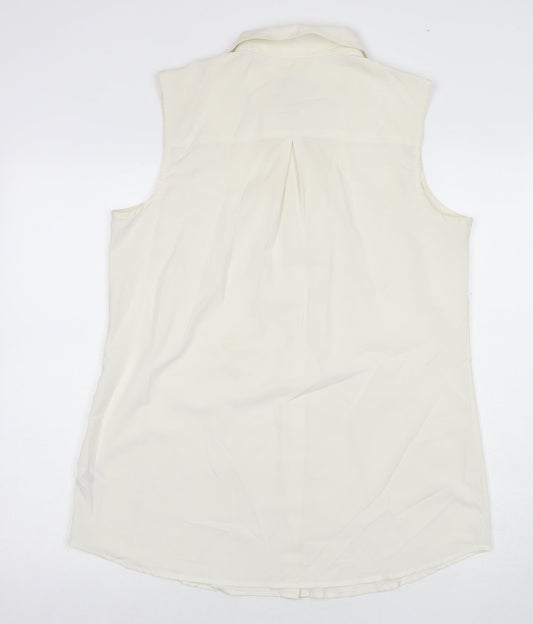 Womens UK Size L Merona Ivory Basic Blouse