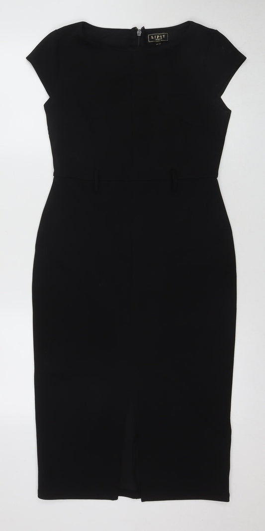 Lipsy Women's Black Sheath Dress 12