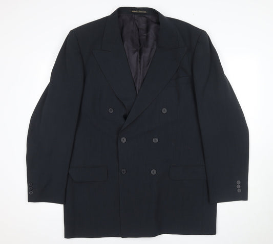 Mens UK Size 44 Marks and Spencer Regular Blue Suit Jacket
