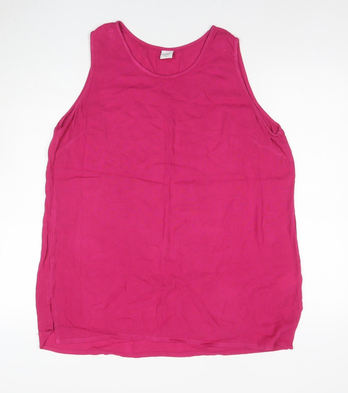 Caslon Women's Pink Basic Tank Top Size 16