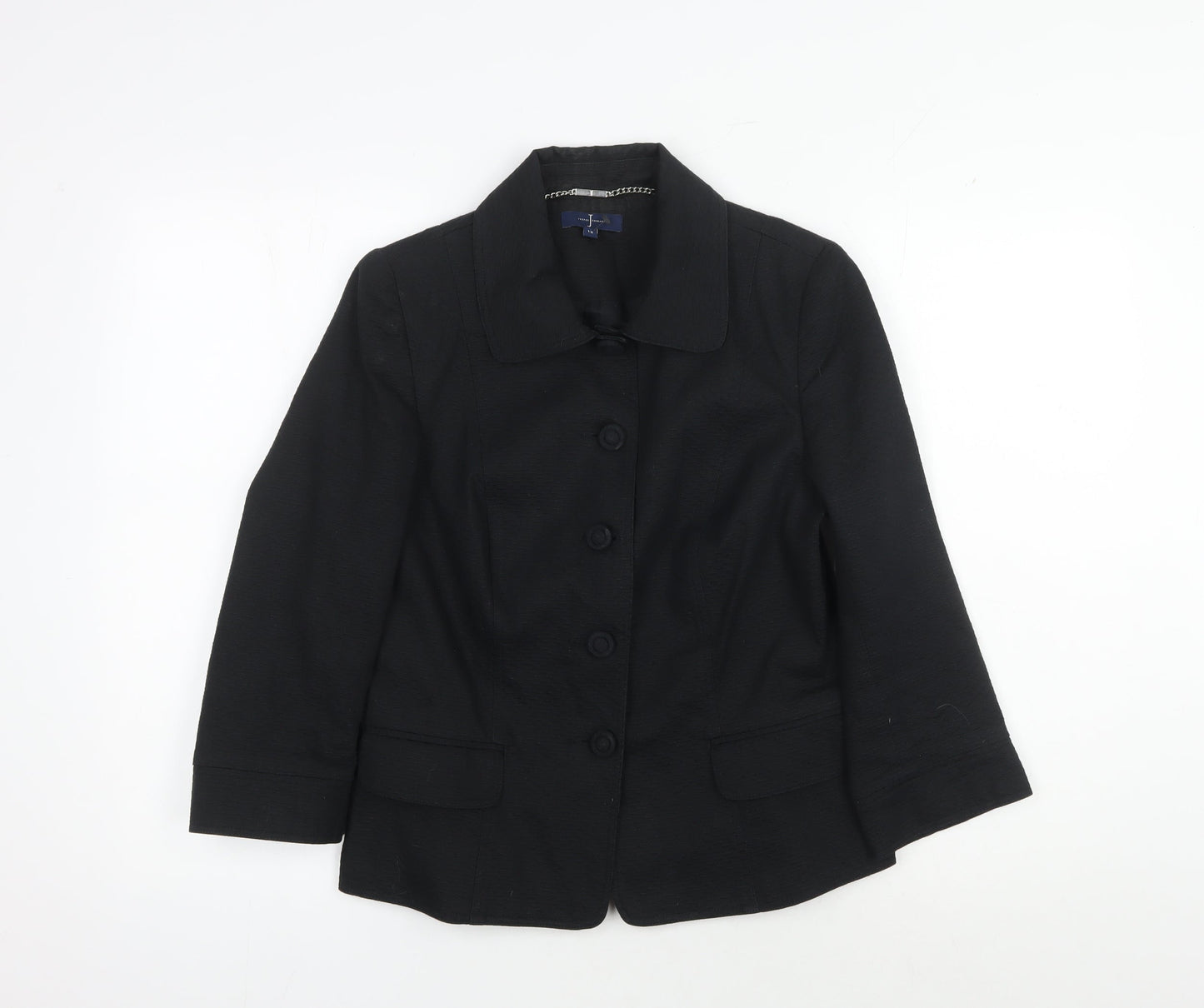 Jasper Conran Women's Black Blazer Size 12 Classic Fit