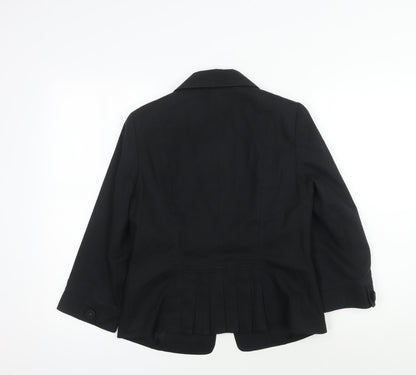 Jasper Conran Women's Black Blazer Size 12 Classic Fit