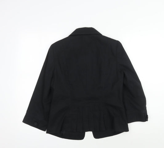 Jasper Conran Women's Black Blazer Size 12 Classic Fit