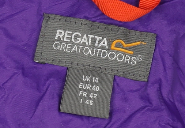 Womens UK Size 14 Regatta Purple Rain Coat