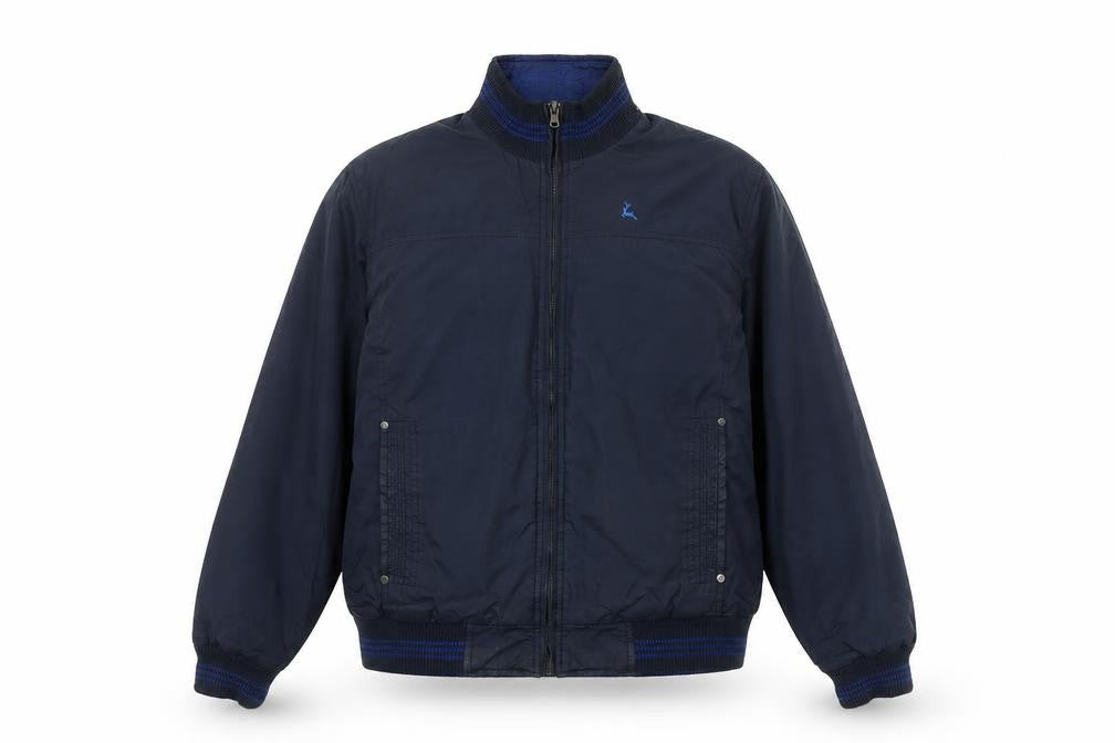 Mens UK Size L Parx Blue Bomber Jacket