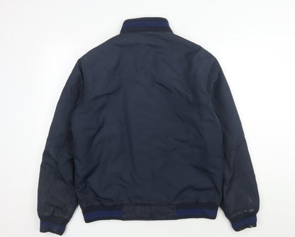 Mens UK Size L Parx Blue Bomber Jacket