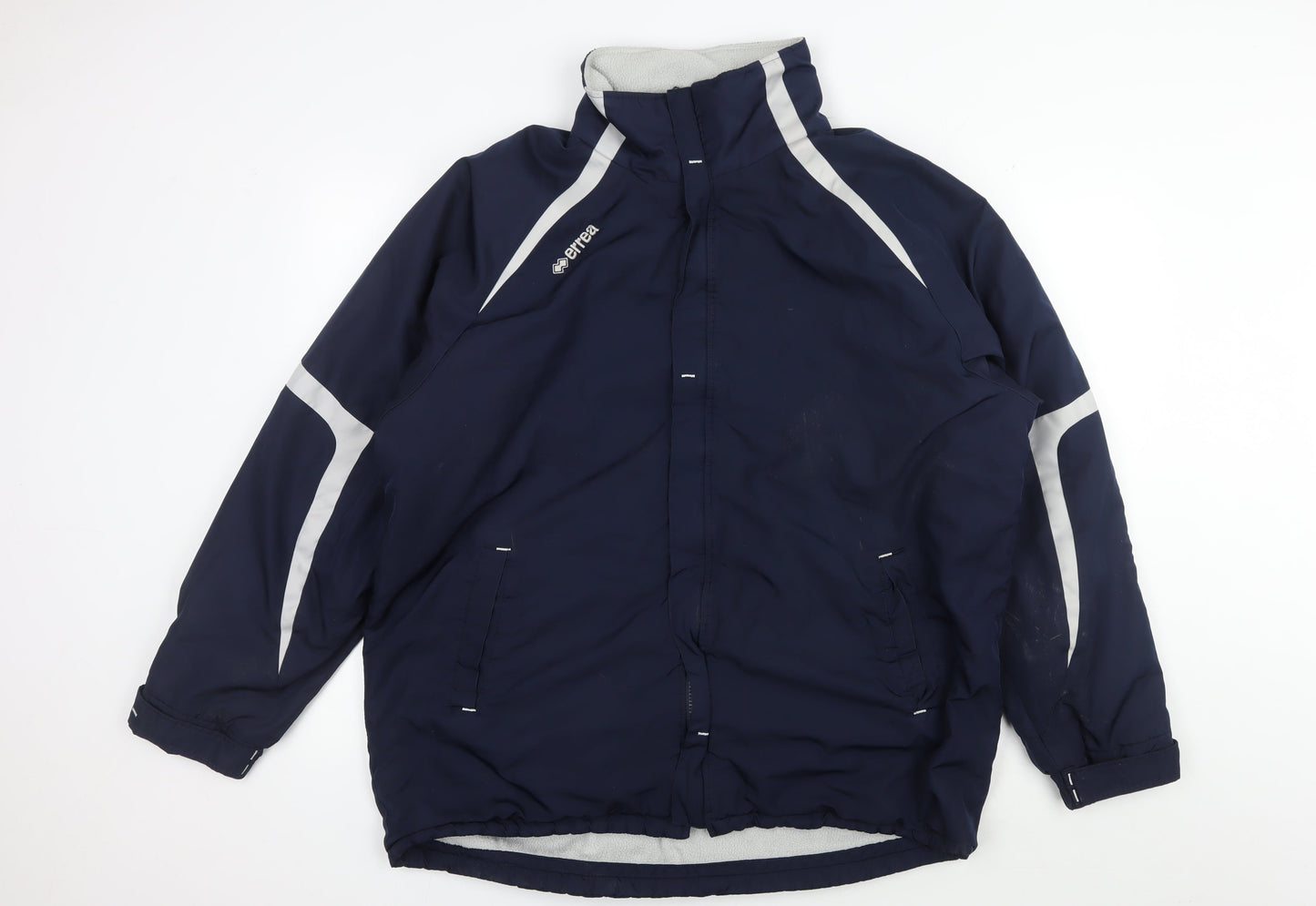 Mens UK Size L Errea Blue Windbreaker Coat