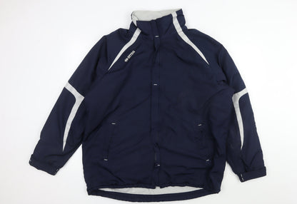 Mens UK Size L Errea Blue Windbreaker Coat