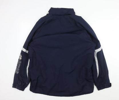 Mens UK Size L Errea Blue Windbreaker Coat