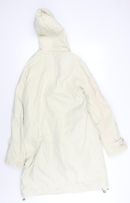 Womens UK Size 10 Per Una Ivory Parka Coat