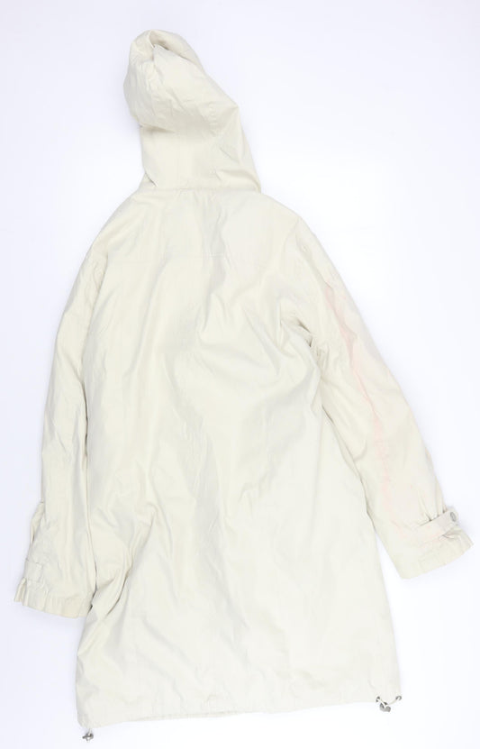 Per Una Women's Ivory Parka Coat Size 10