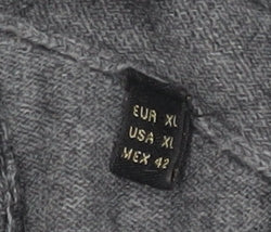 Massimo Dutti Men's Grey XL V-Neck Pullover Jumper