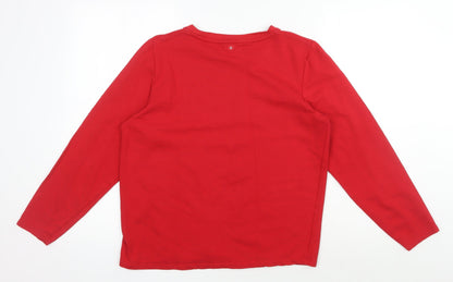 Mountain Warehouse Women's Red Long Sleeve Cotton Top
