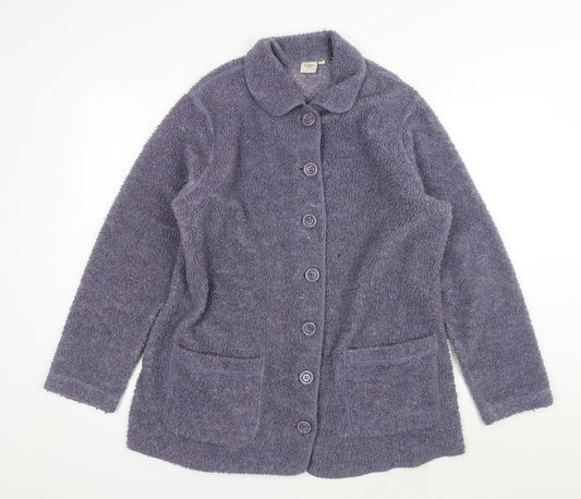 Cotton Traders Women's Purple Button Jacket Size 14