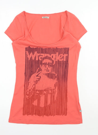 Wrangler Women’s Red Scoop Neck T-Shirt S
