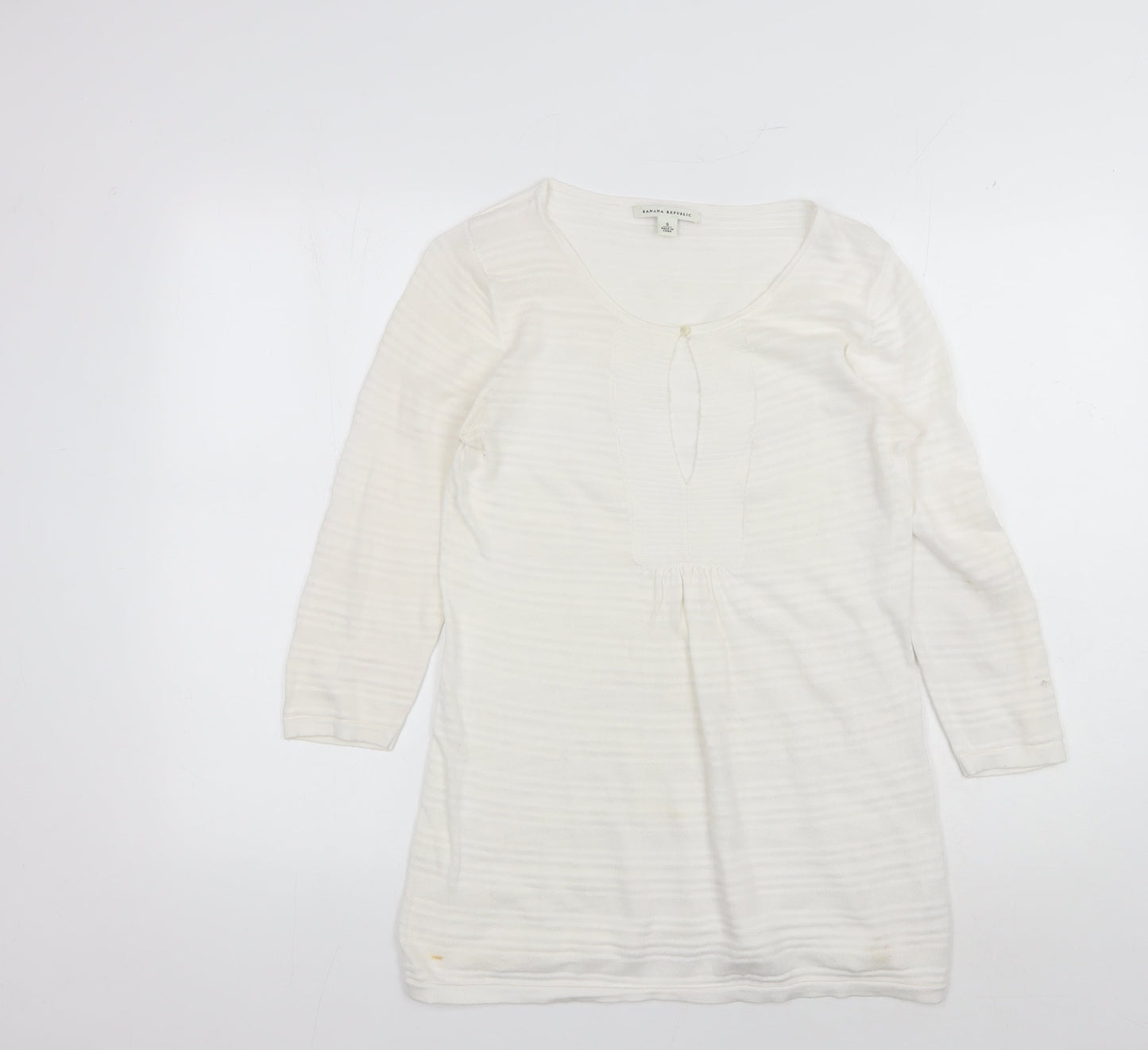 Banana Republic Women's White Cotton Tunic, Size S