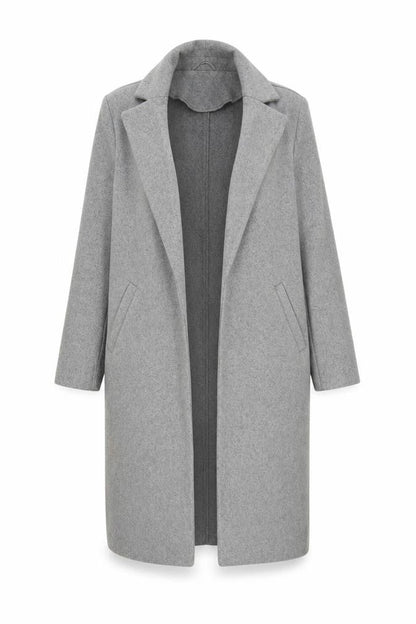 Womens UK Size 8 New Look Grey Overcoat