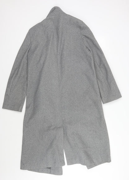 Womens UK Size 8 New Look Grey Overcoat