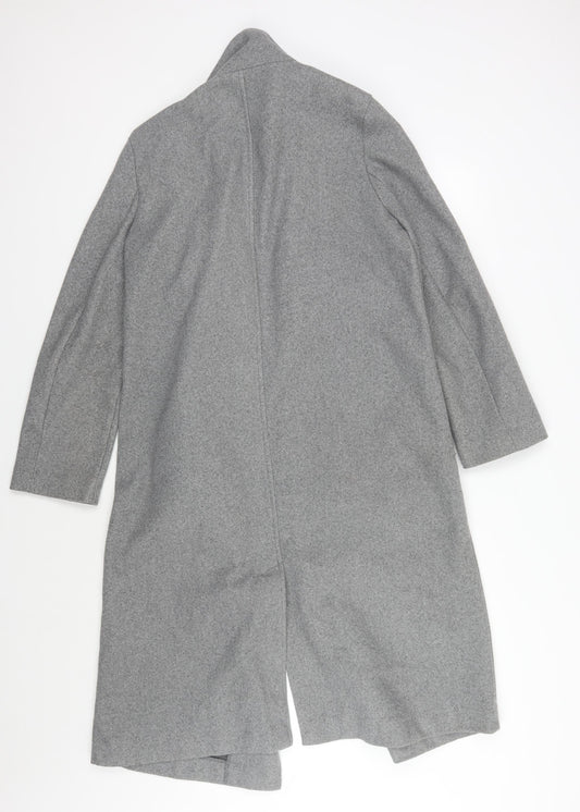 Womens UK Size 8 New Look Grey Overcoat
