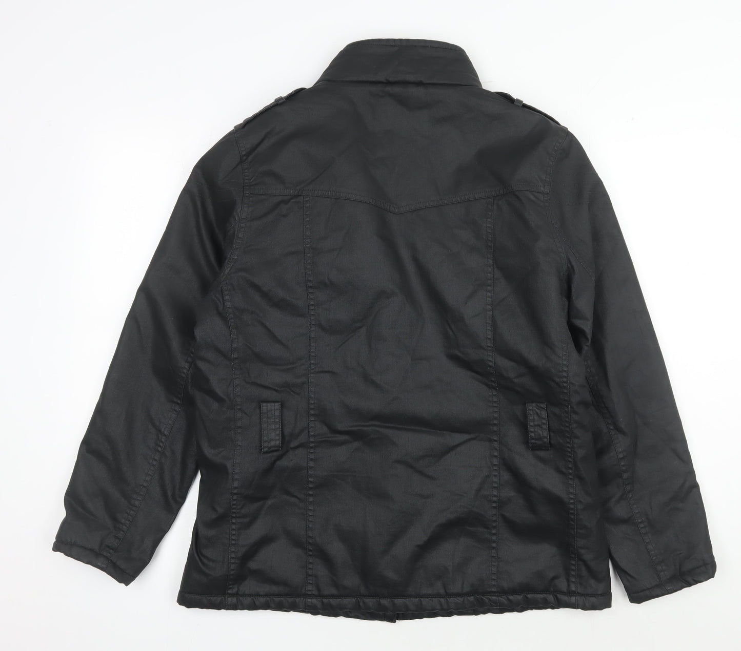 Womens UK Size 14 Marks and Spencer Black Motorcycle Jacket